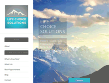 Tablet Screenshot of lifechoicesolutions.com